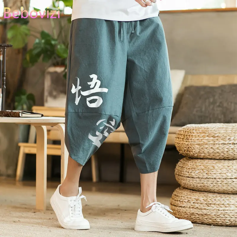 Chinese Cotton Linen Beach Loose Harem Pants for Men Plus Size M-5XL New Hiphop Summer Gray Red Black Thai Japan Kimono Bloomers
Chinese Cotton Linen Beach Loose Harem Pants for Men Plus Size M-5XL New Hiphop Summer Gray Red Black Thai Japan Kimono Bloomers