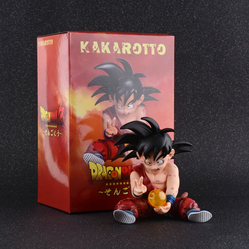 Dragon Ball Action Figure Childhood Goku Battle damage sitting with beads the final victory Boxed model PVC toys gifts 
Dragon Ball Action Figure Childhood Goku Battle damage sitting with beads the final victory Boxed model PVC toys gifts