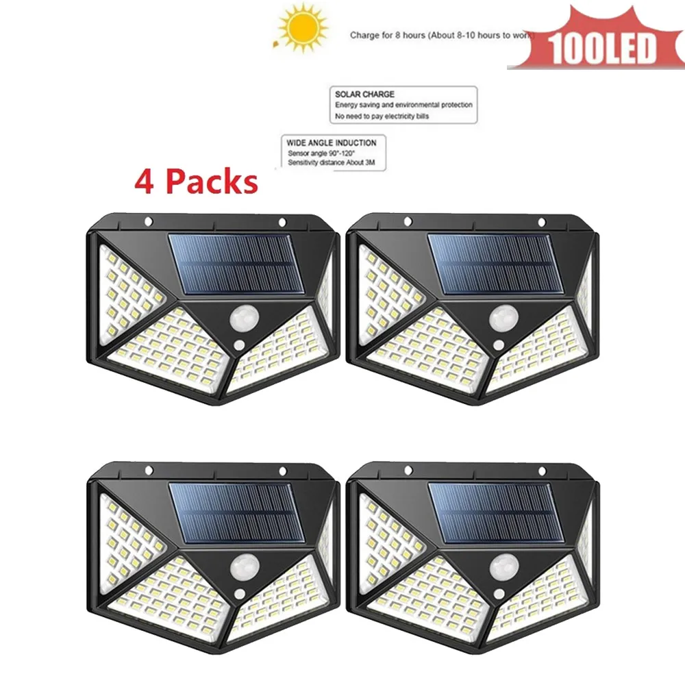 100LED Solar Light PIR Motion Sensor Ip65 Waterproof Outdoor street wall garden lamp rotable Remote Control 4 sided 270°lighting
100LED Solar Light PIR Motion Sensor Ip65 Waterproof Outdoor street wall garden lamp rotable Remote Control 4 sided 270°lighting
