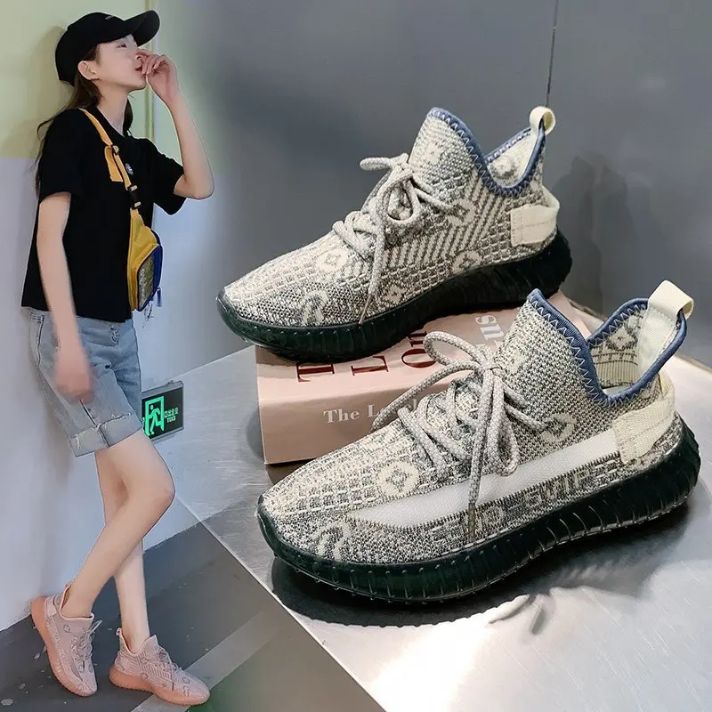 Женские кроссовки Летающие, Кокосовая обувь, на шнуровке, вязаные, в Корейском стиле
Женские кроссовки Летающие, Кокосовая обувь, на шнуровке, вязаные, в Корейском стиле