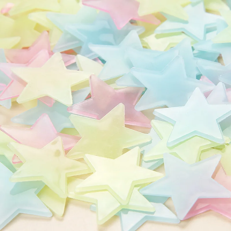 Wall Sticker 100pcs 3CM 3D Luminous Star Fluorescent Kids Bedroom Ceiling Home Dark Star Wall Stickers Festivel Decor 4 Colors
Wall Sticker 100pcs 3CM 3D Luminous Star Fluorescent Kids Bedroom Ceiling Home Dark Star Wall Stickers Festivel Decor 4 Colors