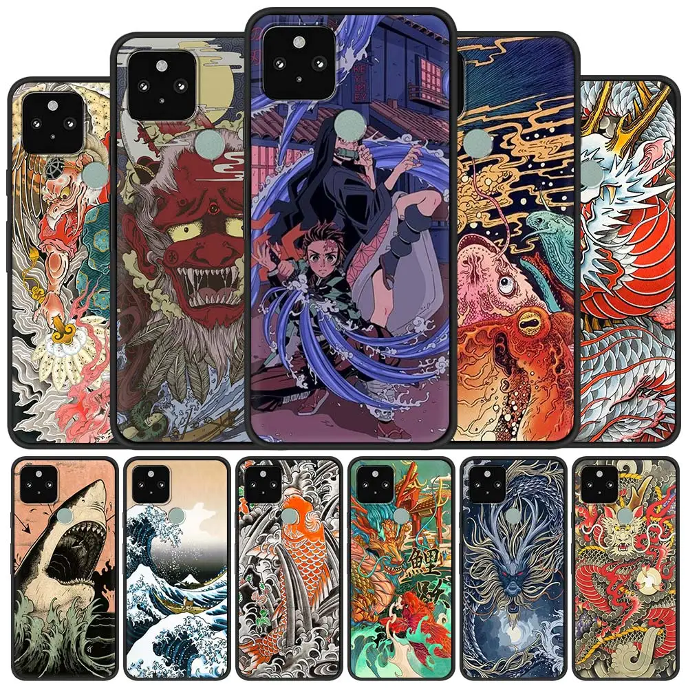 Japanese Wave Anime Dragon Silicone Phone Case For Google Pixel 4 XL 4A 5A 5G 5 Soft TPU Cases for Pixel 4 5 Lucury Cover Coque
Japanese Wave Anime Dragon Silicone Phone Case For Google Pixel 4 XL 4A 5A 5G 5 Soft TPU Cases for Pixel 4 5 Lucury Cover Coque