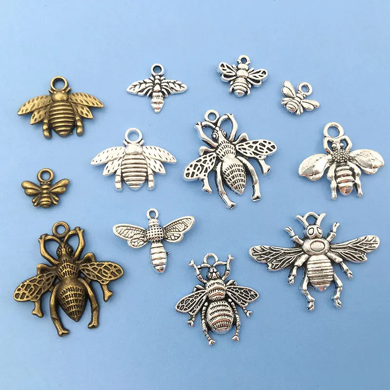20pcsZinc Alloy Bee Vintage Charms EarringsPendant for DIY Findings Necklace Keychain Handmade Jewelry Making Crafts Accessories
20pcsZinc Alloy Bee Vintage Charms EarringsPendant for DIY Findings Necklace Keychain Handmade Jewelry Making Crafts Accessories
