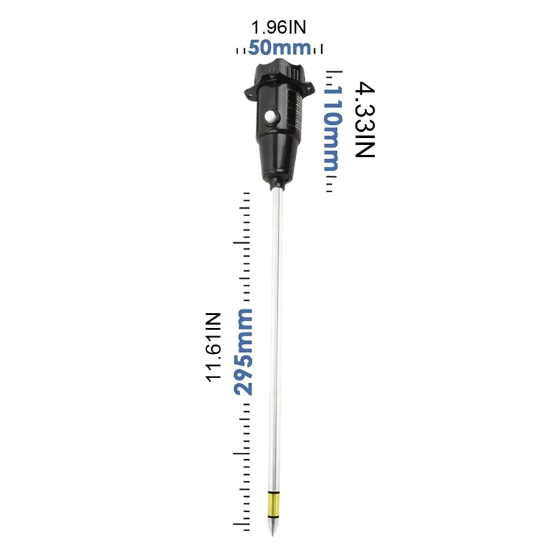 OOTDTY 2-in-1 Long Probe Type Soil Detector Soil Humidity/PH Value Detection Meter Soil Moisture Tester for Plant Garden
OOTDTY 2-in-1 Long Probe Type Soil Detector Soil Humidity/PH Value Detection Meter Soil Moisture Tester for Plant Garden