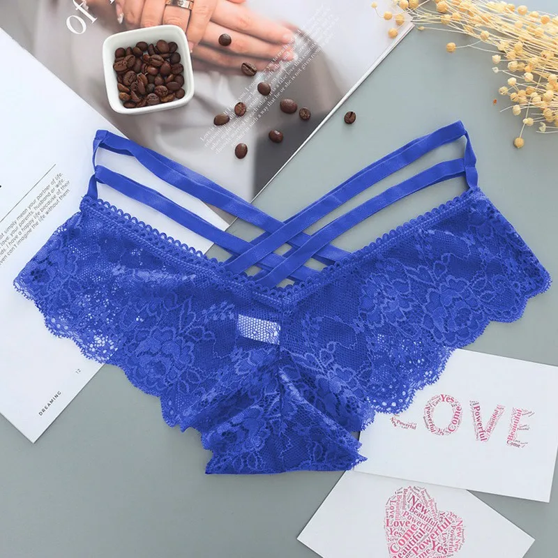WENYUJH Sexy Panties Women Lace Low-Rise Solid Briefs Female Underwear Cross Strap Temptation Lingerie Ladies G-String Thongs 
WENYUJH Sexy Panties Women Lace Low-Rise Solid Briefs Female Underwear Cross Strap Temptation Lingerie Ladies G-String Thongs