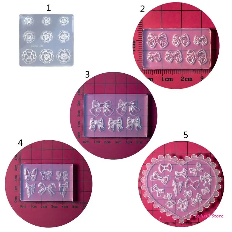 3D Flower Bowknot Nail Art Decoration Epoxy Resin Mold Nails Stickers Jewelry Silicone Mould DIY Crafts Casting Tool
3D Flower Bowknot Nail Art Decoration Epoxy Resin Mold Nails Stickers Jewelry Silicone Mould DIY Crafts Casting Tool
