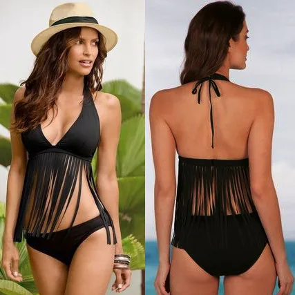 Summer tassel Sexy Women Bandage Bikini Set Push-up Padded Bra Swimsuit Bathing Suit Swimwear Deep-V Beach wear bikinis mujer
Summer tassel Sexy Women Bandage Bikini Set Push-up Padded Bra Swimsuit Bathing Suit Swimwear Deep-V Beach wear bikinis mujer