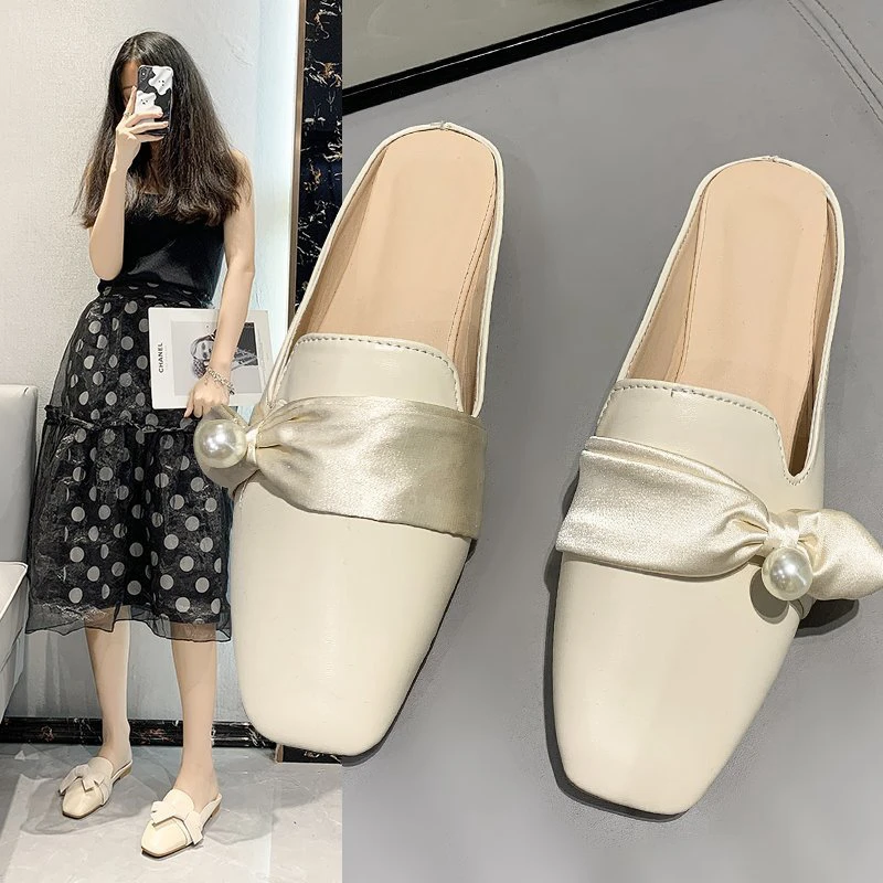 ASILETO New 2021 Women Slipper Square Toe 2cm Block Heels Slip-On Pearl Elegent Soft Comfort Big Size 35-40 Summer Beige F1157
ASILETO New 2021 Women Slipper Square Toe 2cm Block Heels Slip-On Pearl Elegent Soft Comfort Big Size 35-40 Summer Beige F1157
