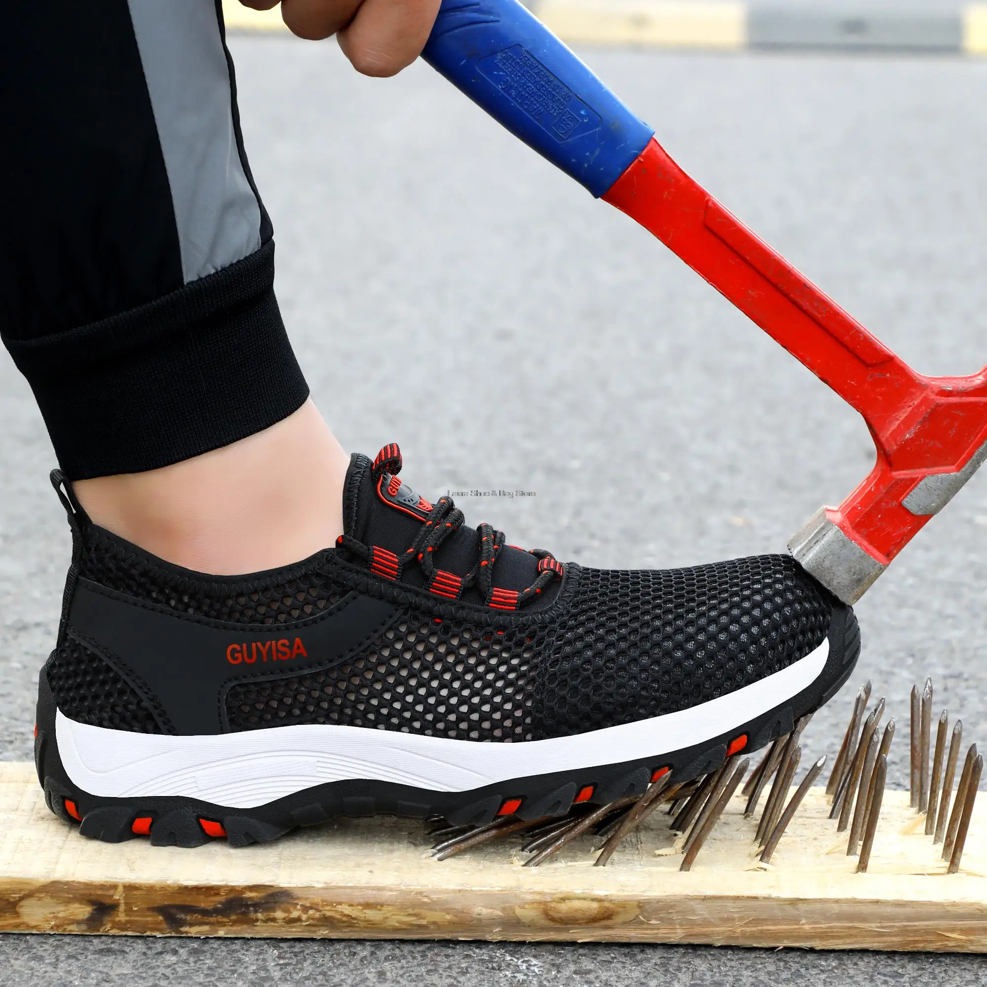 Breathable safety shoes 2021 summer new mesh steel toe puncture proof work shoes men outdoor hiking shoes rubber men boots male
Breathable safety shoes 2021 summer new mesh steel toe puncture proof work shoes men outdoor hiking shoes rubber men boots male