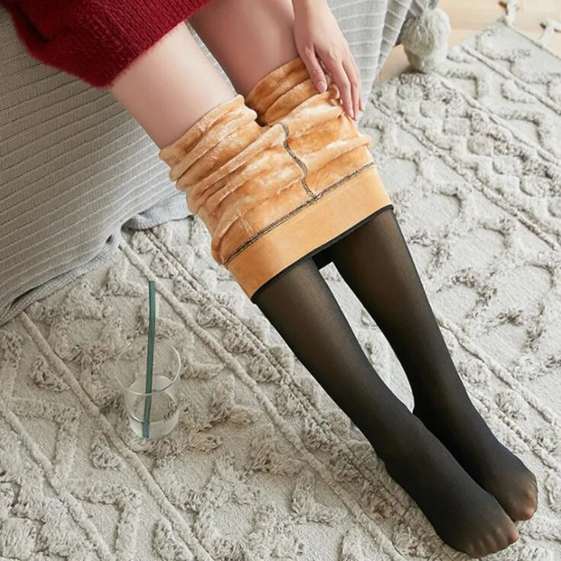 New 300g Plus Velvet Women Fake Legs Stockings Tights Winter Pantyhose Transparent Elastic Sexy Tights Warm Thick Pantyhose
New 300g Plus Velvet Women Fake Legs Stockings Tights Winter Pantyhose Transparent Elastic Sexy Tights Warm Thick Pantyhose
