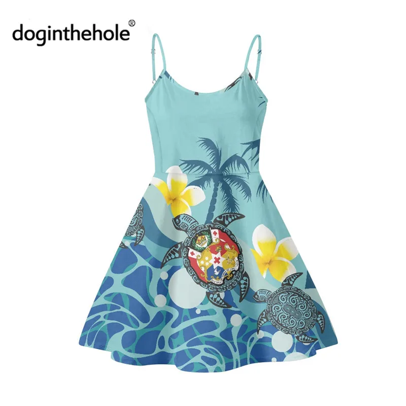 Doginthehole Tonga Turtle Printed Women Sling Mini Dress Sexy Spaghetti Strap Hawaii Dress Polynesian Casual Loose Home Clothing
Doginthehole Tonga Turtle Printed Women Sling Mini Dress Sexy Spaghetti Strap Hawaii Dress Polynesian Casual Loose Home Clothing