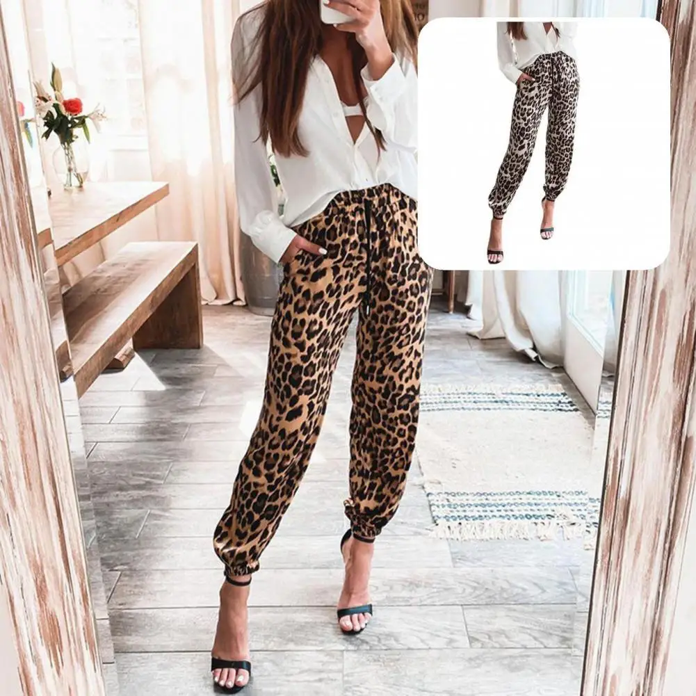Female Cool Ankle Tied Elastic Waist Pants Lady Sweatpants All Match for Daily Wear
Female Cool Ankle Tied Elastic Waist Pants Lady Sweatpants All Match for Daily Wear