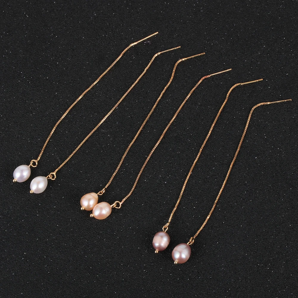 Double Fair Piercing Freshwater Pearl Drop Earrings For Women Korean Style Aesthetic Long Ear Line Earings Fashion Jewelry
Double Fair Piercing Freshwater Pearl Drop Earrings For Women Korean Style Aesthetic Long Ear Line Earings Fashion Jewelry