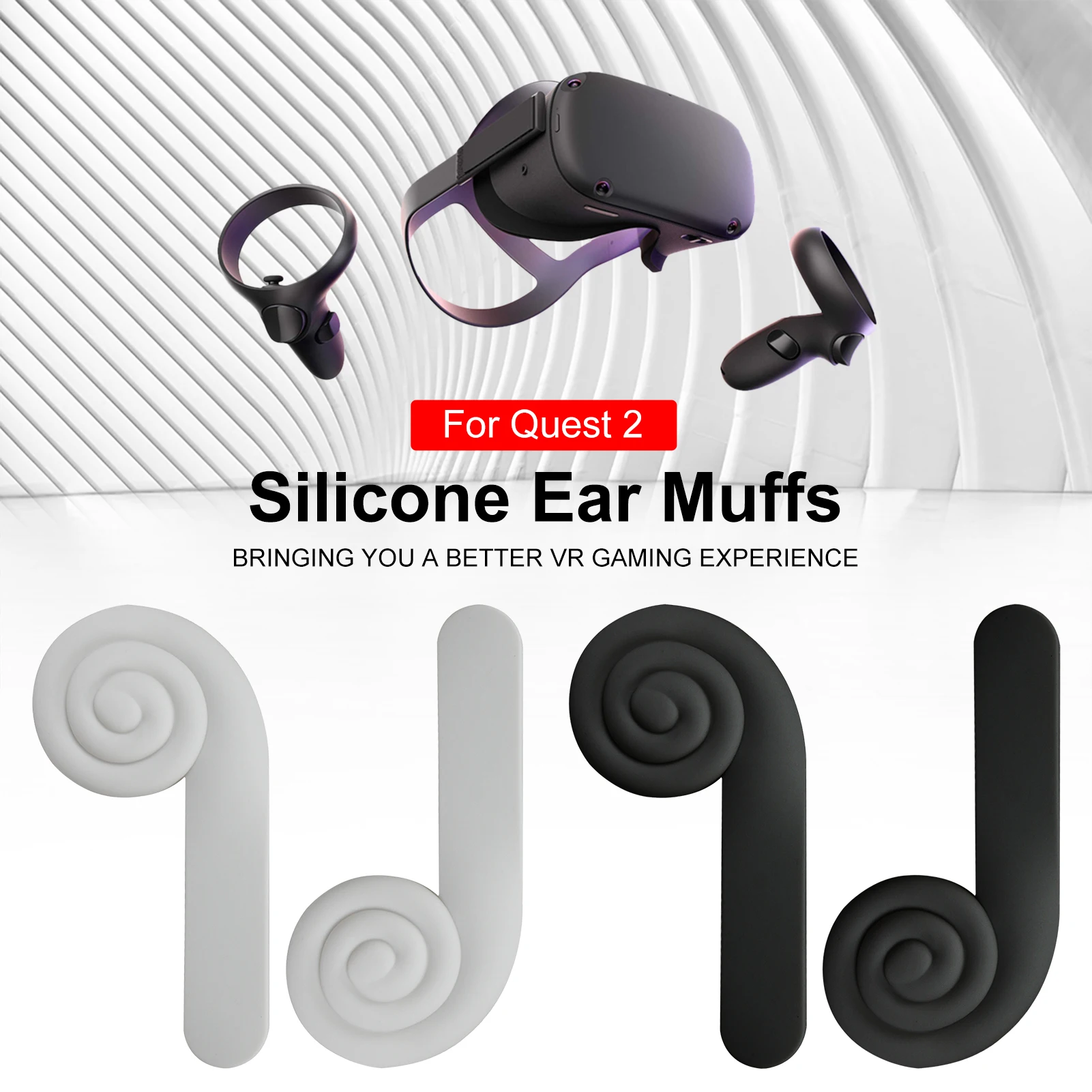 New Silicone Earmuffs For Oculus Quest 2 VR Headset,Noise Reduction Enhanced Headset Sound Ear Muffs For Quest 2 Vr Accessories
New Silicone Earmuffs For Oculus Quest 2 VR Headset,Noise Reduction Enhanced Headset Sound Ear Muffs For Quest 2 Vr Accessories