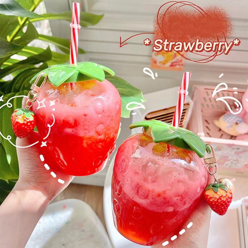 Summer cartoon kawaii strawberry straw cup plastic cup lovely girl milk tea coffee cup student portable water cup water bottle
Summer cartoon kawaii strawberry straw cup plastic cup lovely girl milk tea coffee cup student portable water cup water bottle