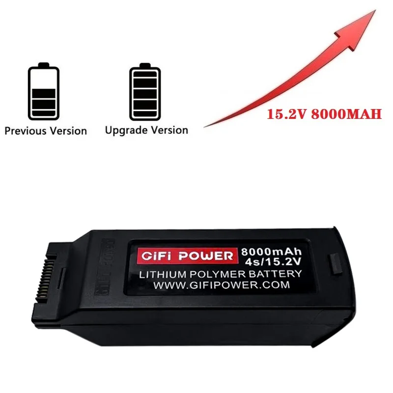 Upgrade 15.2V 8000mAh LiPo Battery for Yuneec Typhoon H3 RC Drone Aircraft Helicopter Battery spare parts
Upgrade 15.2V 8000mAh LiPo Battery for Yuneec Typhoon H3 RC Drone Aircraft Helicopter Battery spare parts