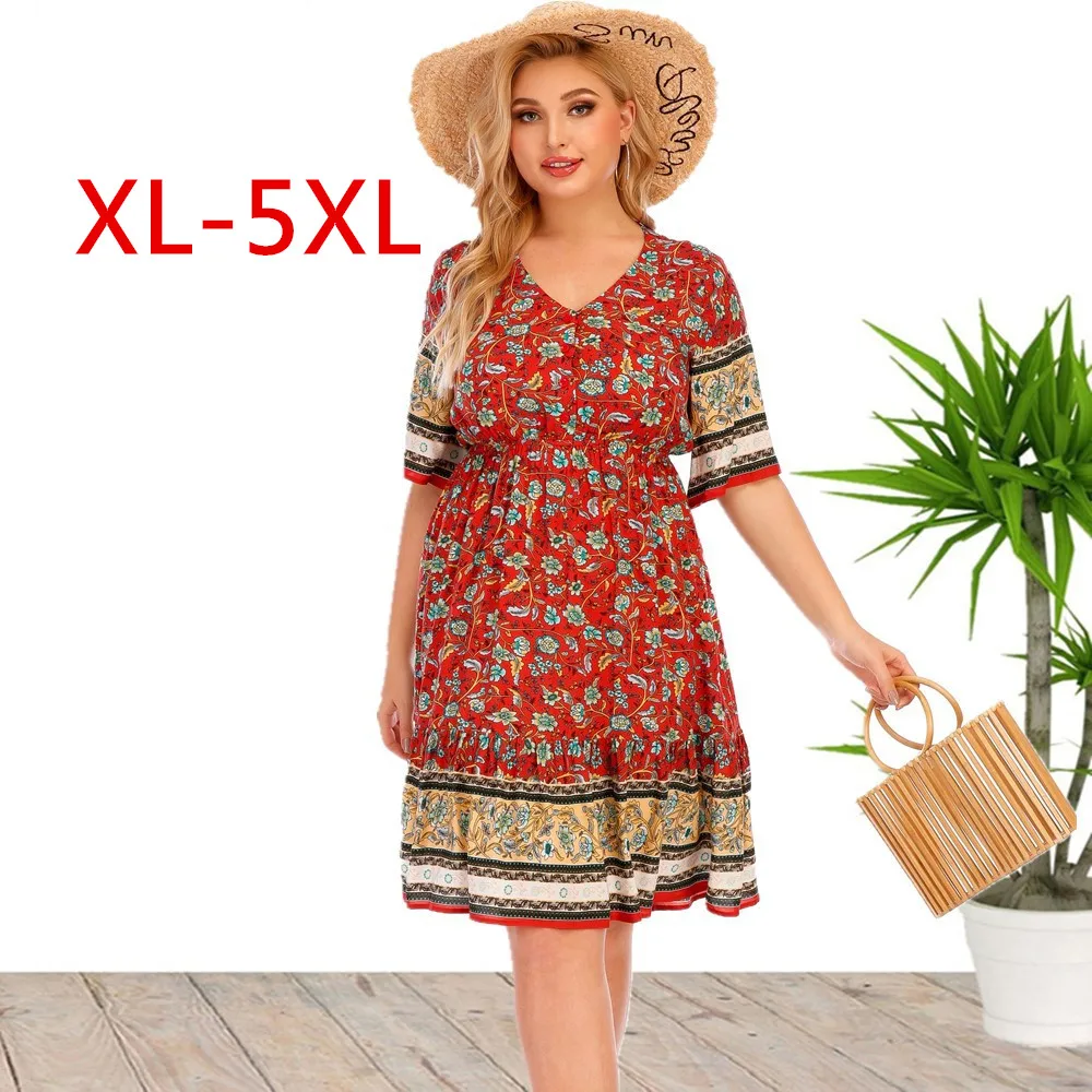 2021 New Casual Beach Dress for Women Summer Chiffon Printed Floral Dress Women Party Evening Club Vestidos Dress Plus Size
2021 New Casual Beach Dress for Women Summer Chiffon Printed Floral Dress Women Party Evening Club Vestidos Dress Plus Size