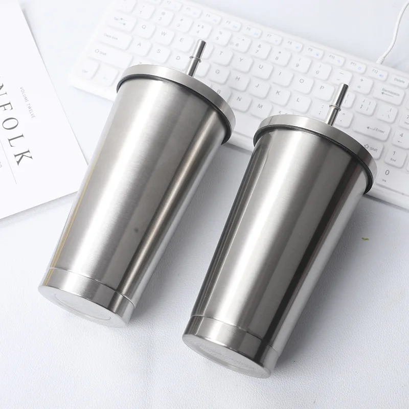 Stainless Steel Coffee Cup Set With Straw Silicone Lid Black Portable Reusable Travel Mug Office Home Couple Gift
Stainless Steel Coffee Cup Set With Straw Silicone Lid Black Portable Reusable Travel Mug Office Home Couple Gift