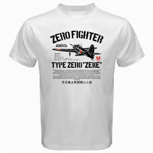 Футболка Zero Zeke модель самолета из японского флота Kamikaze Fighter 2020 новинка хлопковая
