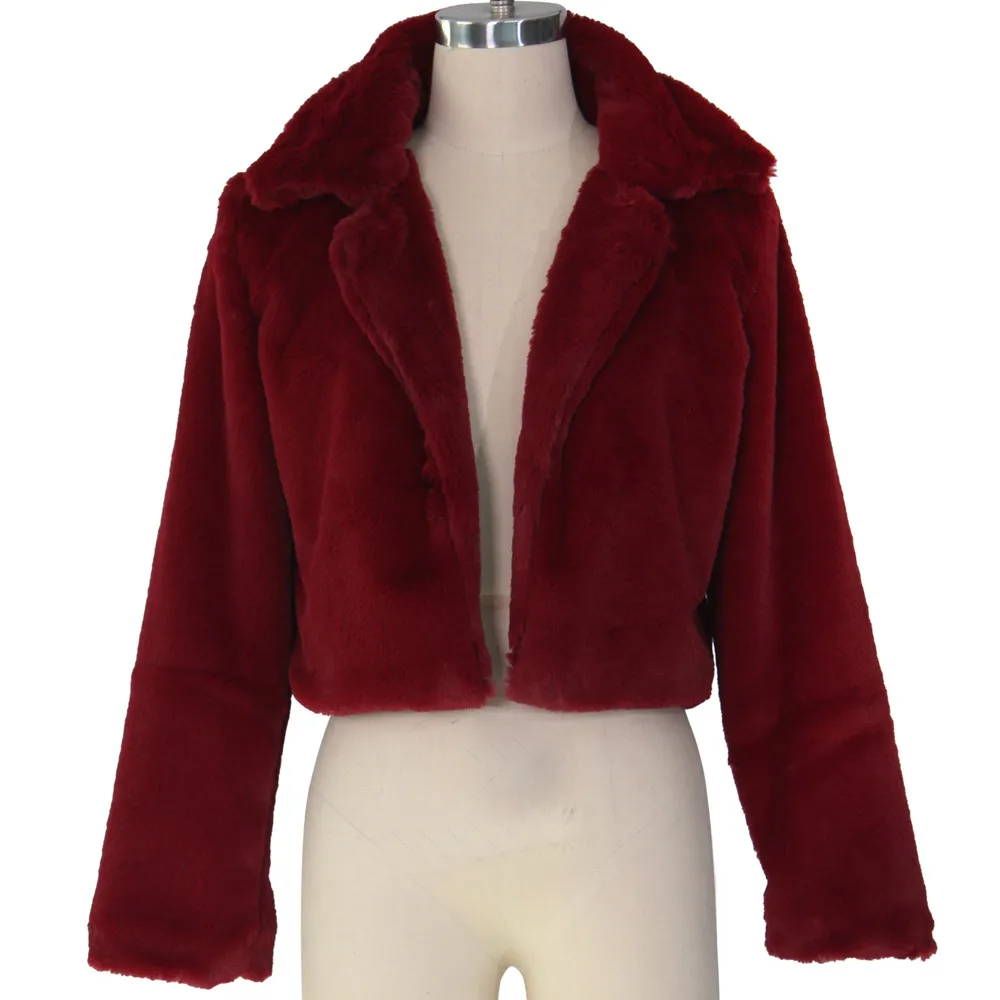 Fashion Women Coat Fluffy Fleece Turn-down Collar Faux Fur Top Short Loose Coat Fashion women clothes 2019 Plus Size FB
Fashion Women Coat Fluffy Fleece Turn-down Collar Faux Fur Top Short Loose Coat Fashion women clothes 2019 Plus Size FB