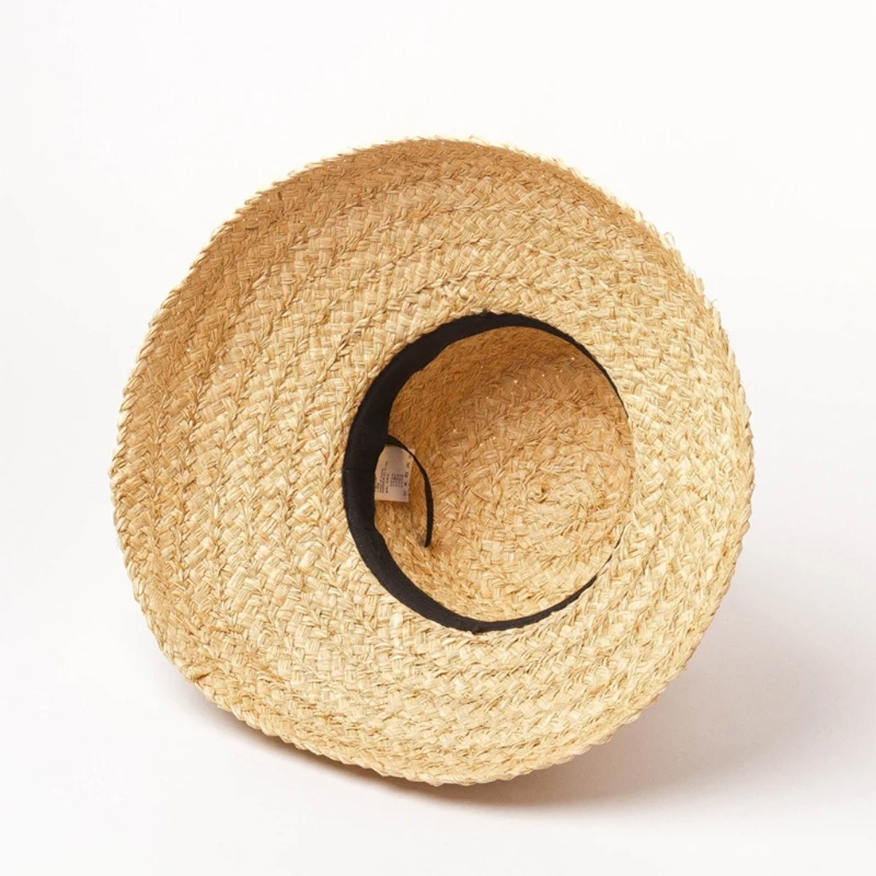 European Vintage Droop Wide Brim Woven Straw Sun Hat Retro Flat Top Outdoor UV Protection Sunscreen Travel Vacation Beach M7DD
European Vintage Droop Wide Brim Woven Straw Sun Hat Retro Flat Top Outdoor UV Protection Sunscreen Travel Vacation Beach M7DD