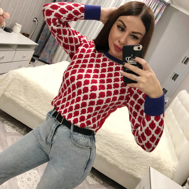 Women New vintage red leaf Jacquard warm sweaters long sleeve o neck lurex Christmas pullovers autumn knitted retro tops
Women New vintage red leaf Jacquard warm sweaters long sleeve o neck lurex Christmas pullovers autumn knitted retro tops