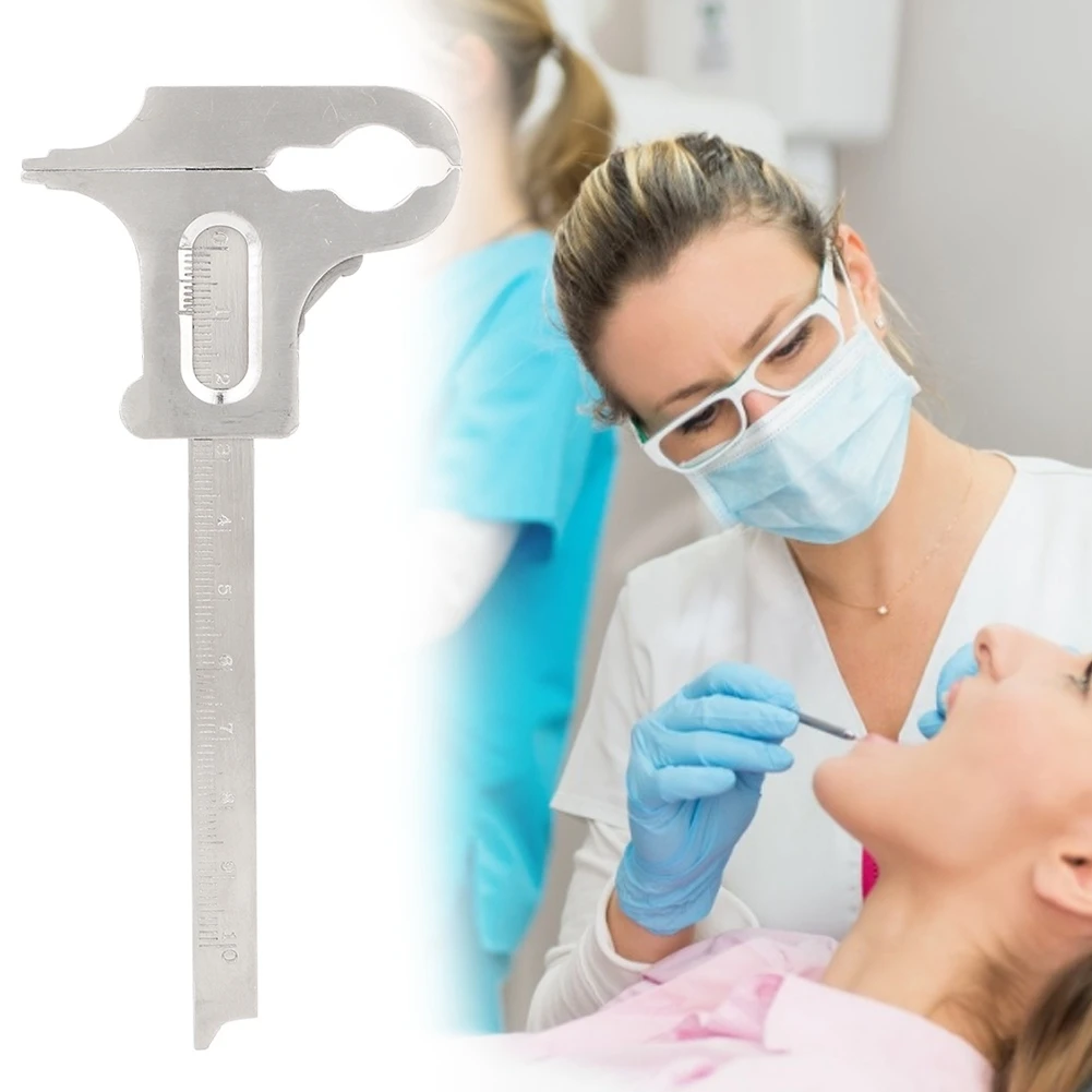 Stainless Steel Dentist Vernier Valiper Orthodontic Technician Measuring Ruler Measurement Tool 
Stainless Steel Dentist Vernier Valiper Orthodontic Technician Measuring Ruler Measurement Tool