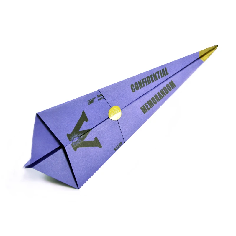 Surrounding Deathly movie props Ministry of Magic note paper airplane handmade Confidential Memorandom
Surrounding Deathly movie props Ministry of Magic note paper airplane handmade Confidential Memorandom