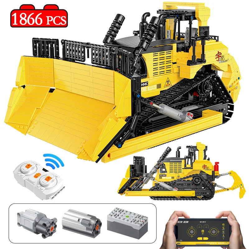 1866pcs City Engineering RC Car Building Blocks Remote Control Large Electric Bulldozer Vehicle Bricks Toys For Kids
1866pcs City Engineering RC Car Building Blocks Remote Control Large Electric Bulldozer Vehicle Bricks Toys For Kids