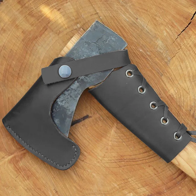 Hatchet Axe Cover Sheath Medieval Ax Head Blade Protector Leather Handle Case Nordic Varangian Hunting Gear Norse Viking Weapon
Hatchet Axe Cover Sheath Medieval Ax Head Blade Protector Leather Handle Case Nordic Varangian Hunting Gear Norse Viking Weapon