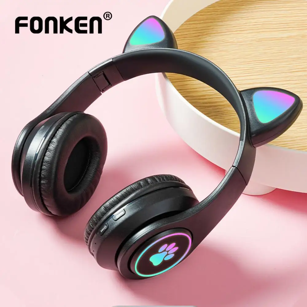 Беспроводные Bluetooth-наушники FONKEN, со светодиодсветодиодный подсветкой и микрофоном
Беспроводные Bluetooth-наушники FONKEN, со светодиодсветодиодный подсветкой и микрофоном