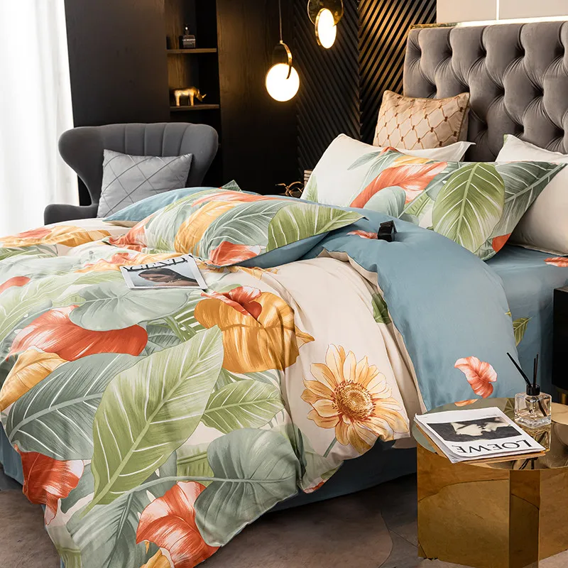 Four-Piece Bed Sheet, Duvet Cover, Pillowcase, 100% Cotton, Comfortable At Home, Bedding, Stylish And Simple
Four-Piece Bed Sheet, Duvet Cover, Pillowcase, 100% Cotton, Comfortable At Home, Bedding, Stylish And Simple