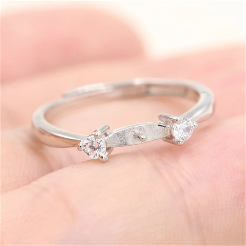 Fashion 925 Sterling Silver Diamond Crystal Women Ring Settings Semi Mount Pearl Rings Bases for Making Jewelry
Fashion 925 Sterling Silver Diamond Crystal Women Ring Settings Semi Mount Pearl Rings Bases for Making Jewelry
