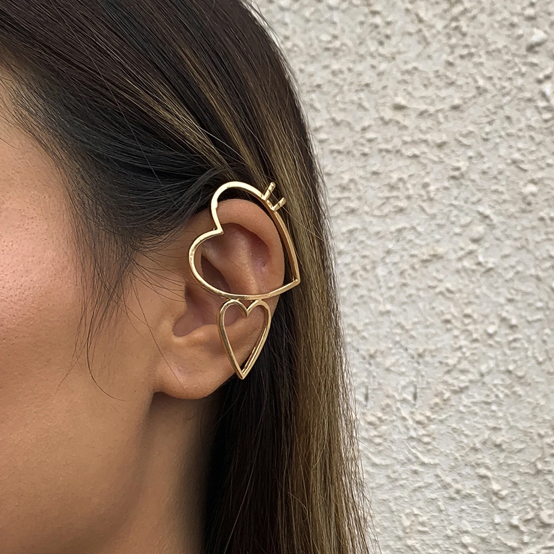 Ingemark Unique Fashion Statement Asymmetric Heart Clip Earrings for Women Kpop Minimalism Geometric Irregular Ear Cuff Jewerly
Ingemark Unique Fashion Statement Asymmetric Heart Clip Earrings for Women Kpop Minimalism Geometric Irregular Ear Cuff Jewerly