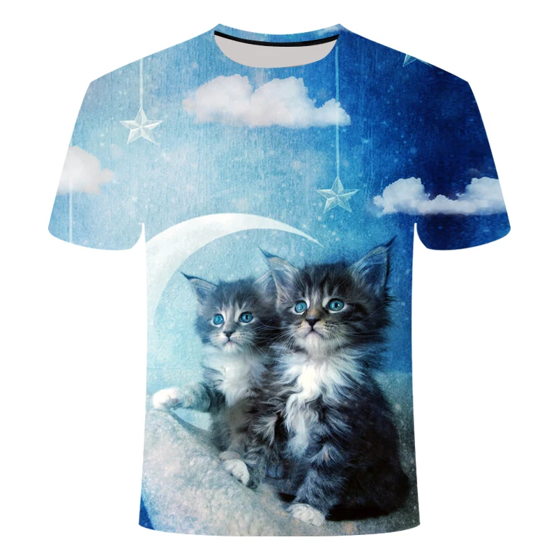 2020 Fashion New Cool T-shirt Men/women 3d T-shirt Cute Cat Short Sleeve Top Boy Girl T-shirt Fashion O-neck Short Sleeve Top
2020 Fashion New Cool T-shirt Men/women 3d T-shirt Cute Cat Short Sleeve Top Boy Girl T-shirt Fashion O-neck Short Sleeve Top