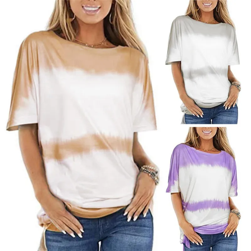 ROPALIA Summer Tops O-Neck General Short Sleeve Casual Loose Women Female T-Shirt