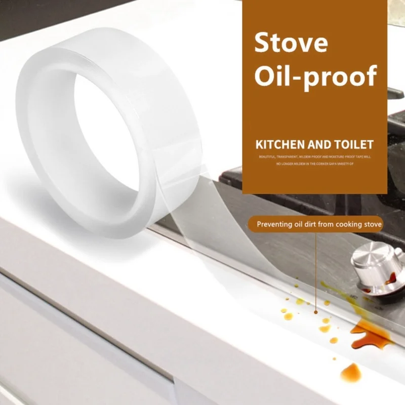 Strong Self-adhesive Kitchen Sink Waterproof Mildew Transparent Tape Nano Tape Bathroom Gap Strip Self-adhesive Pool Water Seal
Strong Self-adhesive Kitchen Sink Waterproof Mildew Transparent Tape Nano Tape Bathroom Gap Strip Self-adhesive Pool Water Seal