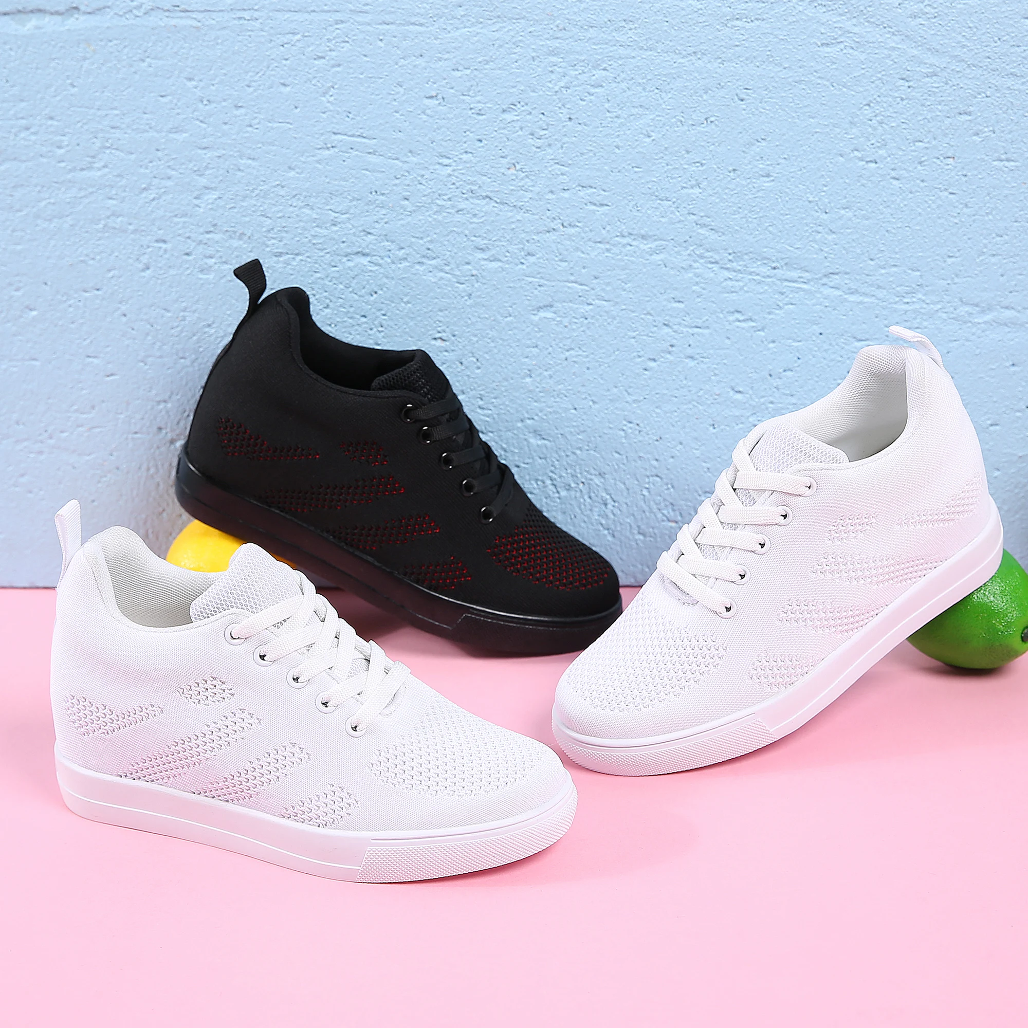 2020 New Wedge Sneakers Women Chunky Snekaers Platform Breathable White Black Sport Shoes Woman Vulcanized shoes basket femme
2020 New Wedge Sneakers Women Chunky Snekaers Platform Breathable White Black Sport Shoes Woman Vulcanized shoes basket femme