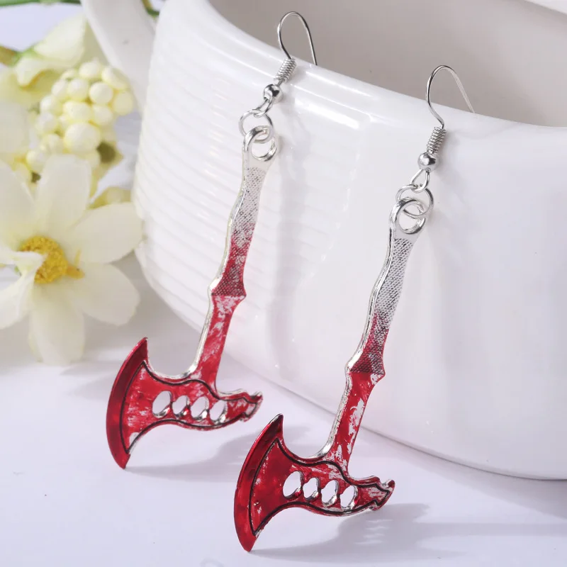 Exaggerated Cool Punk Knife Earrings Halloween Earrings, Knife Earrings Horror Jewelry Women Earrings, Gothic Jewelry
Exaggerated Cool Punk Knife Earrings Halloween Earrings, Knife Earrings Horror Jewelry Women Earrings, Gothic Jewelry