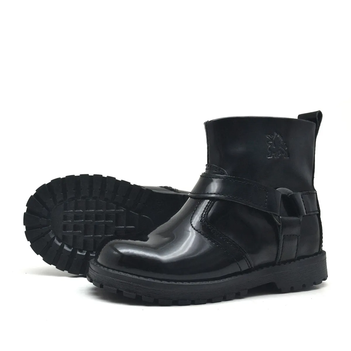 Rakerplus Chiron Genuine Leather Black Patent Leather Zipper Female Child Boots
Rakerplus Chiron Genuine Leather Black Patent Leather Zipper Female Child Boots