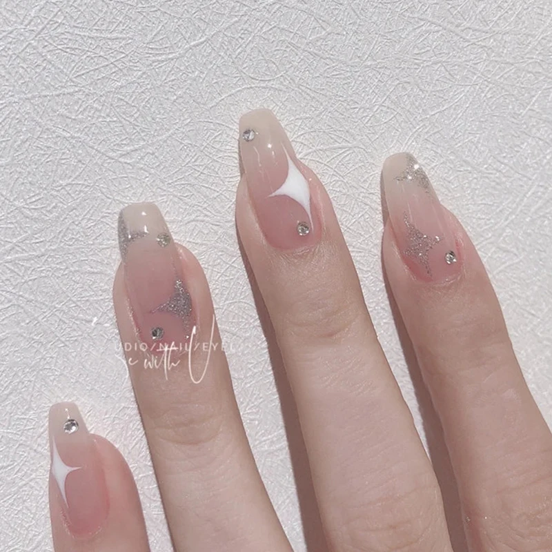 24pcs Star Shape Wear Long Paragraph Fashion Manicure Patch False Nails Save Time Wearable Nail Patch Manicure Patch False Nails
24pcs Star Shape Wear Long Paragraph Fashion Manicure Patch False Nails Save Time Wearable Nail Patch Manicure Patch False Nails