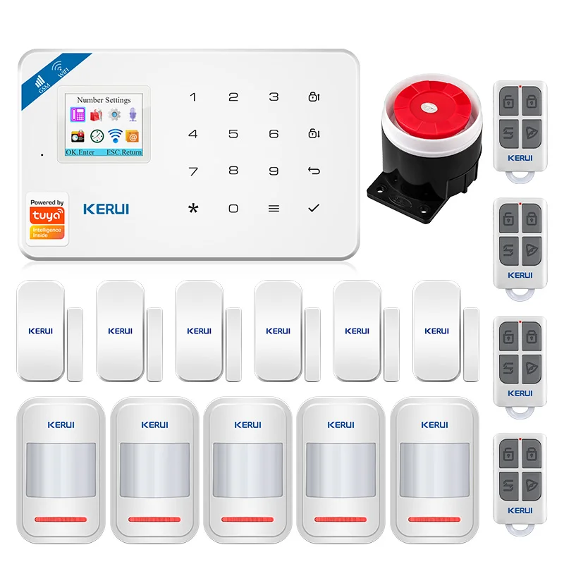 KERUI W181 WIFI GSM 6 Languages Switchable Remote Control Home Security Siren Motion Detection Tuya Smart Alarm System
KERUI W181 WIFI GSM 6 Languages Switchable Remote Control Home Security Siren Motion Detection Tuya Smart Alarm System