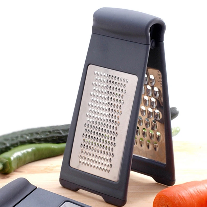 Cheese Grater Shredder Stainless Steel - Food Grater for Kitchen - Vegetable Grater - Two Fold Grater - Fruit Grater, Gray
Cheese Grater Shredder Stainless Steel - Food Grater for Kitchen - Vegetable Grater - Two Fold Grater - Fruit Grater, Gray