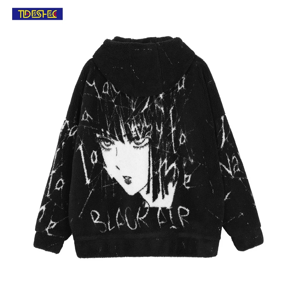 Men Winter Harajuku Vintage Retro Graffiti Furry Jacket Anime Female Print Coat Jacket Hip Hop Streetwear Cotton Jacket Outwear
Men Winter Harajuku Vintage Retro Graffiti Furry Jacket Anime Female Print Coat Jacket Hip Hop Streetwear Cotton Jacket Outwear