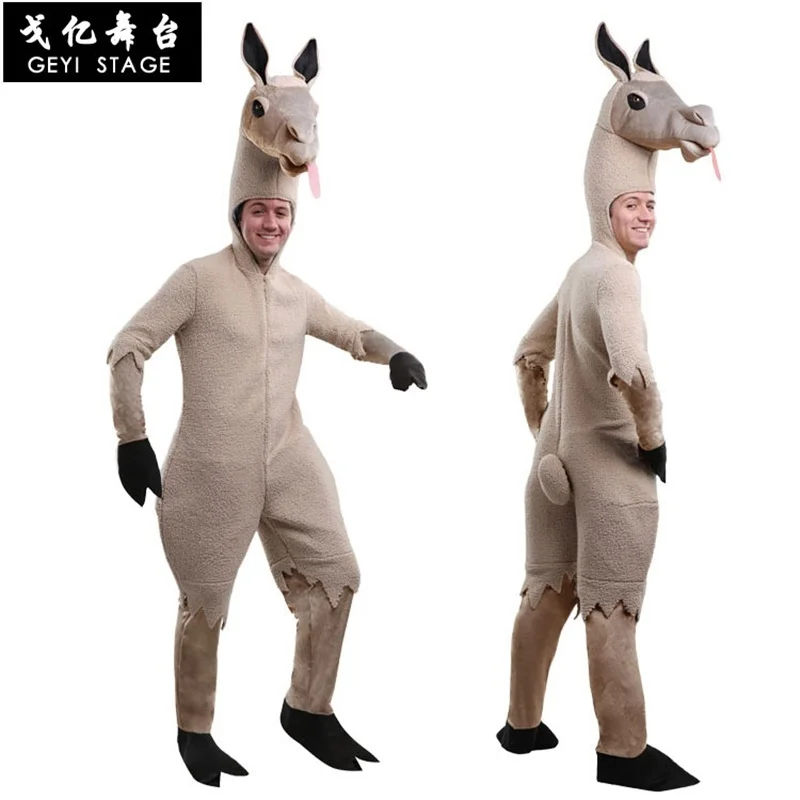 Brown Alpaca Llama Alpacos Yamma Camel Mascot Costume Adult Cartoon Character Cosplay Fancy Dress Halloween Party Jumpsuits
Brown Alpaca Llama Alpacos Yamma Camel Mascot Costume Adult Cartoon Character Cosplay Fancy Dress Halloween Party Jumpsuits