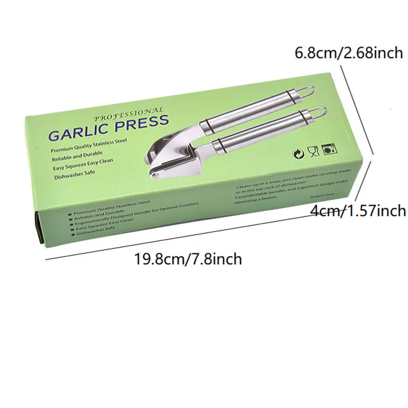 Stainless Steel Garlic Presses Alloy Garlic Presses Squeeze Ginger Crusher Tool Portable Practical Cooking Kitchen Accessories
Stainless Steel Garlic Presses Alloy Garlic Presses Squeeze Ginger Crusher Tool Portable Practical Cooking Kitchen Accessories