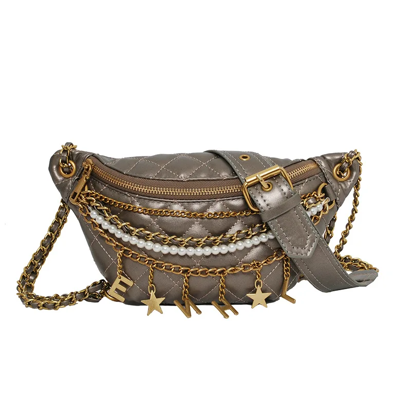 Lingge chain waist bag 2021 new street fashion chest bag women's fashion messenger bag shoulder bag
Lingge chain waist bag 2021 new street fashion chest bag women's fashion messenger bag shoulder bag