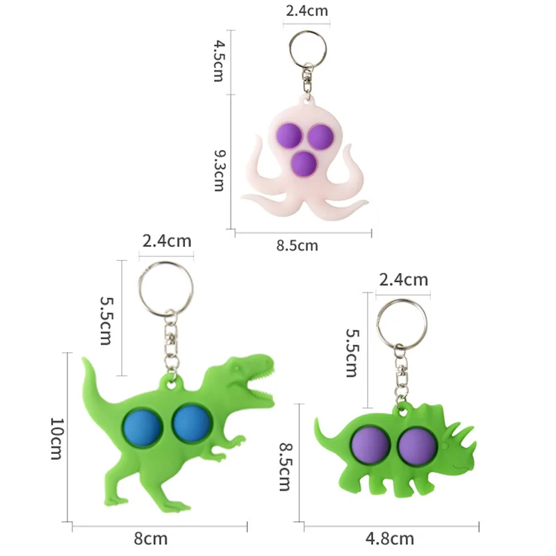 New Pops Octopus/T-rex Push Bubble Keychain Fidget Antistress Toy Kids Fidget It Autism Special Needs Stress Relief Squeeze Toys
New Pops Octopus/T-rex Push Bubble Keychain Fidget Antistress Toy Kids Fidget It Autism Special Needs Stress Relief Squeeze Toys