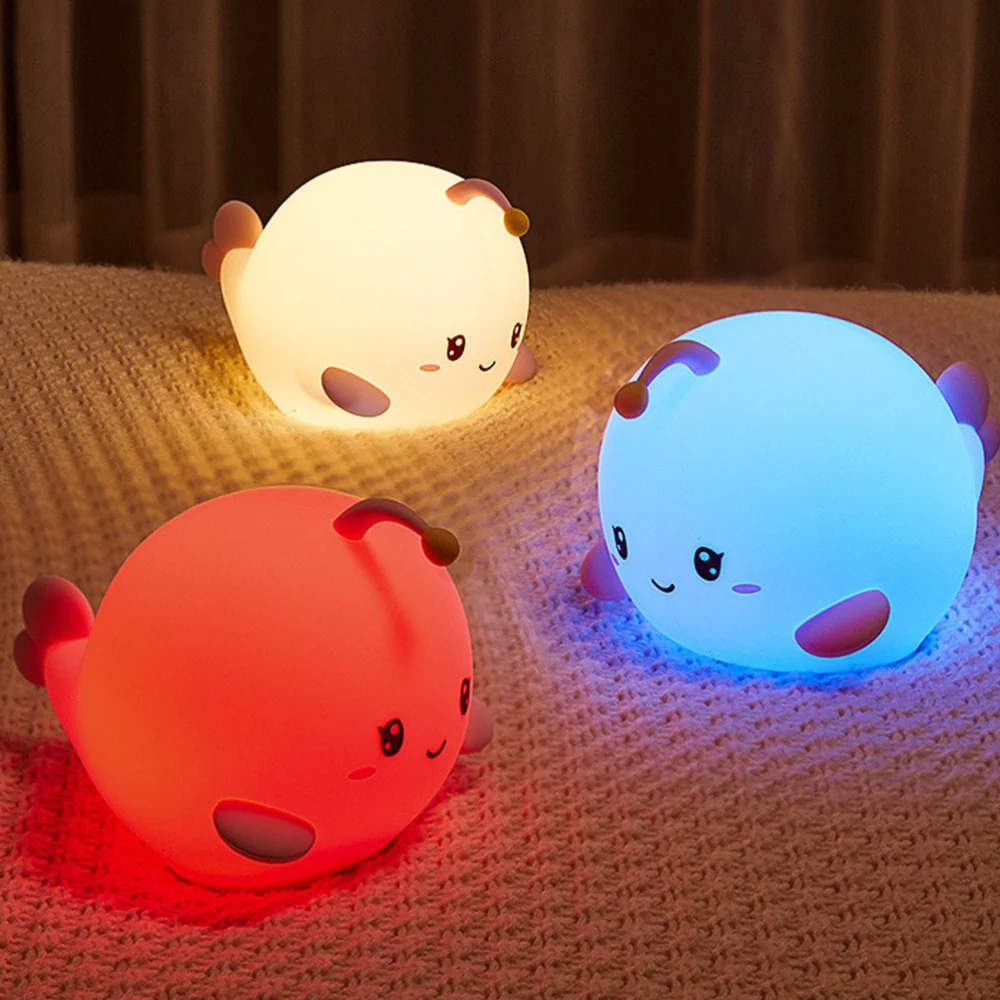 1pc Silicone Cartoon Night Lamp Nursery Night Light for Kids Bedroom 
1pc Silicone Cartoon Night Lamp Nursery Night Light for Kids Bedroom