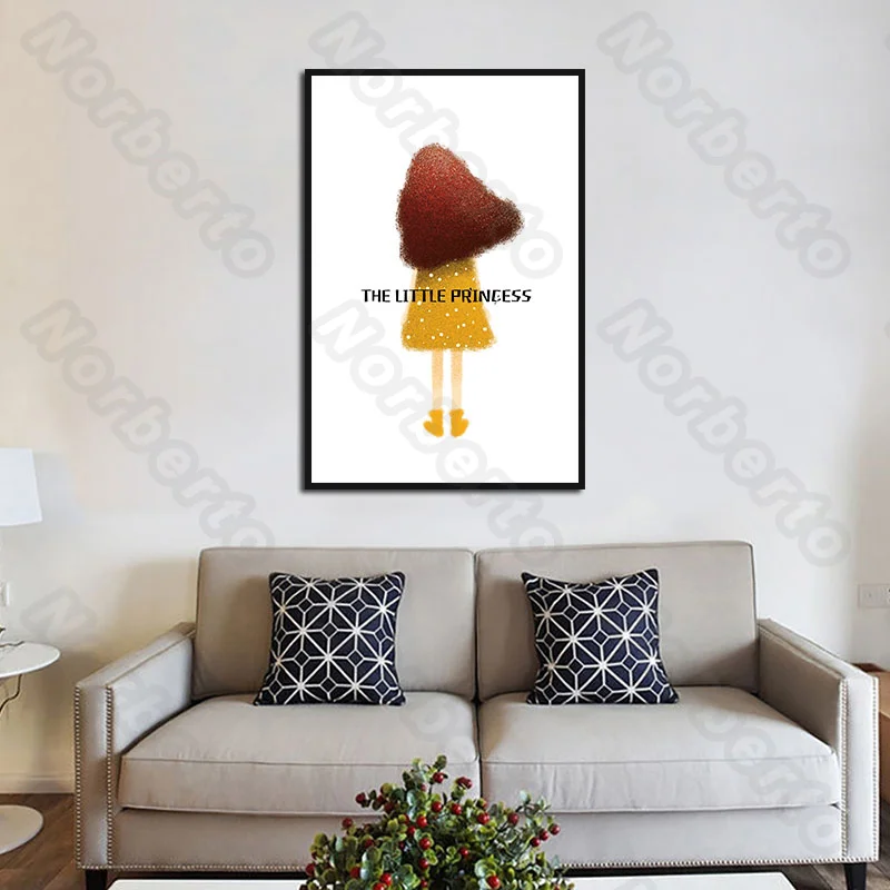 Cartoon Pictures Canvas Painting Poster a Lovely Girl Letters Dear Baby i Love You The Little Princess for Girl's Room Decoratio
Cartoon Pictures Canvas Painting Poster a Lovely Girl Letters Dear Baby i Love You The Little Princess for Girl's Room Decoratio